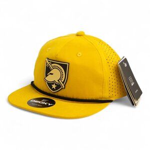 Army Black Knights 3D Perforated Rope Hat- Biscuit/ Black